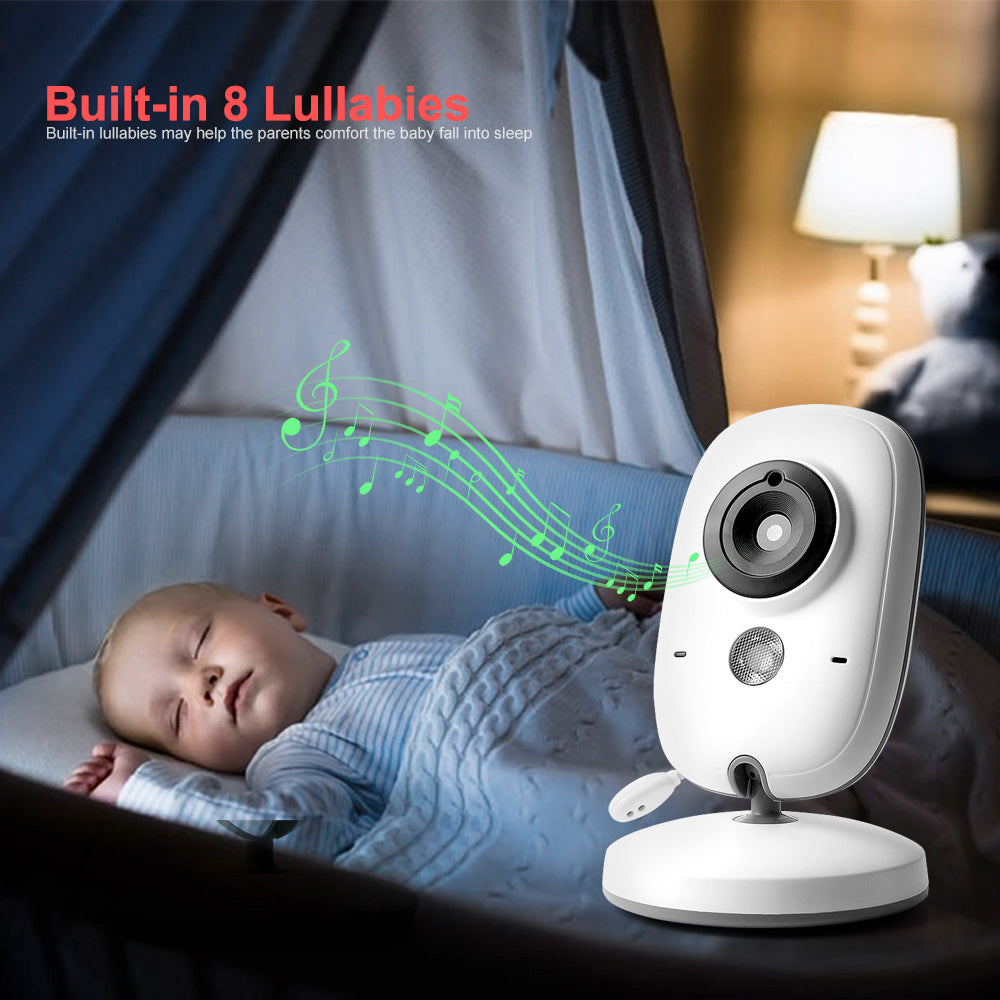 Baby Monitor 2.4G Wireless 3.2-inch high-definition LCD