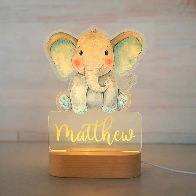 Personalized 3D LED 7 Colours Night Light