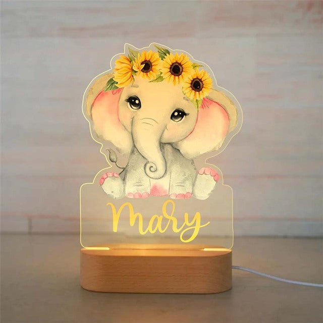 Personalized 3D LED 7 Colours Night Light