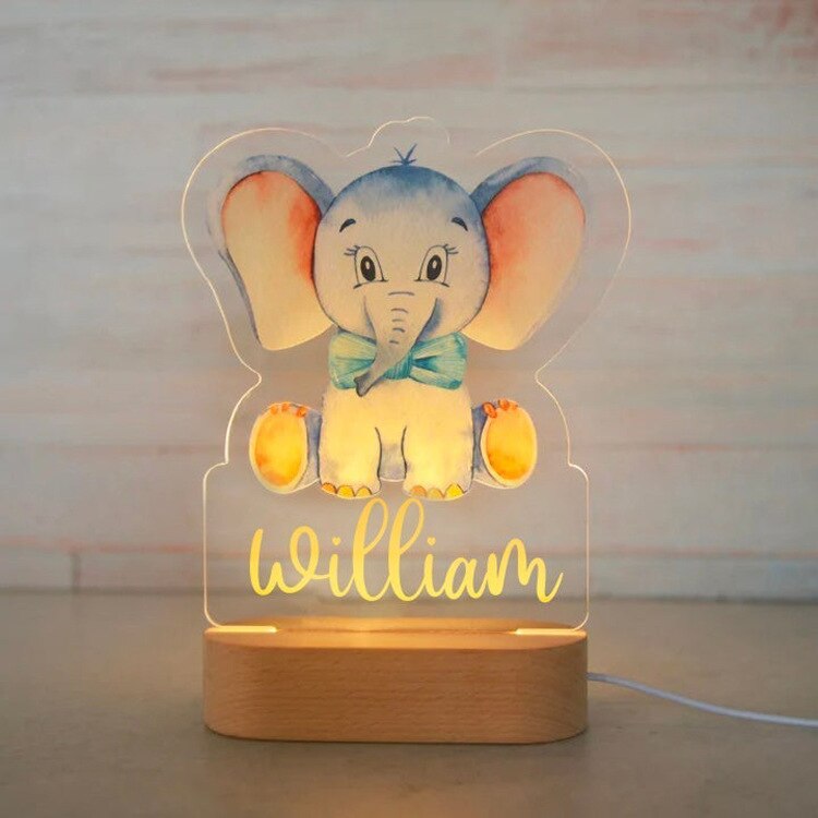 Personalized 3D LED 7 Colours Night Light