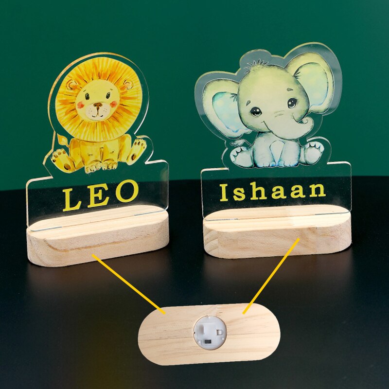 Personalized 3D LED 7 Colours Night Light